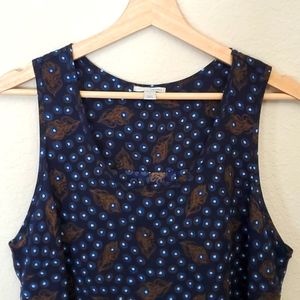 Halogen Peacock Print Tunic Tank